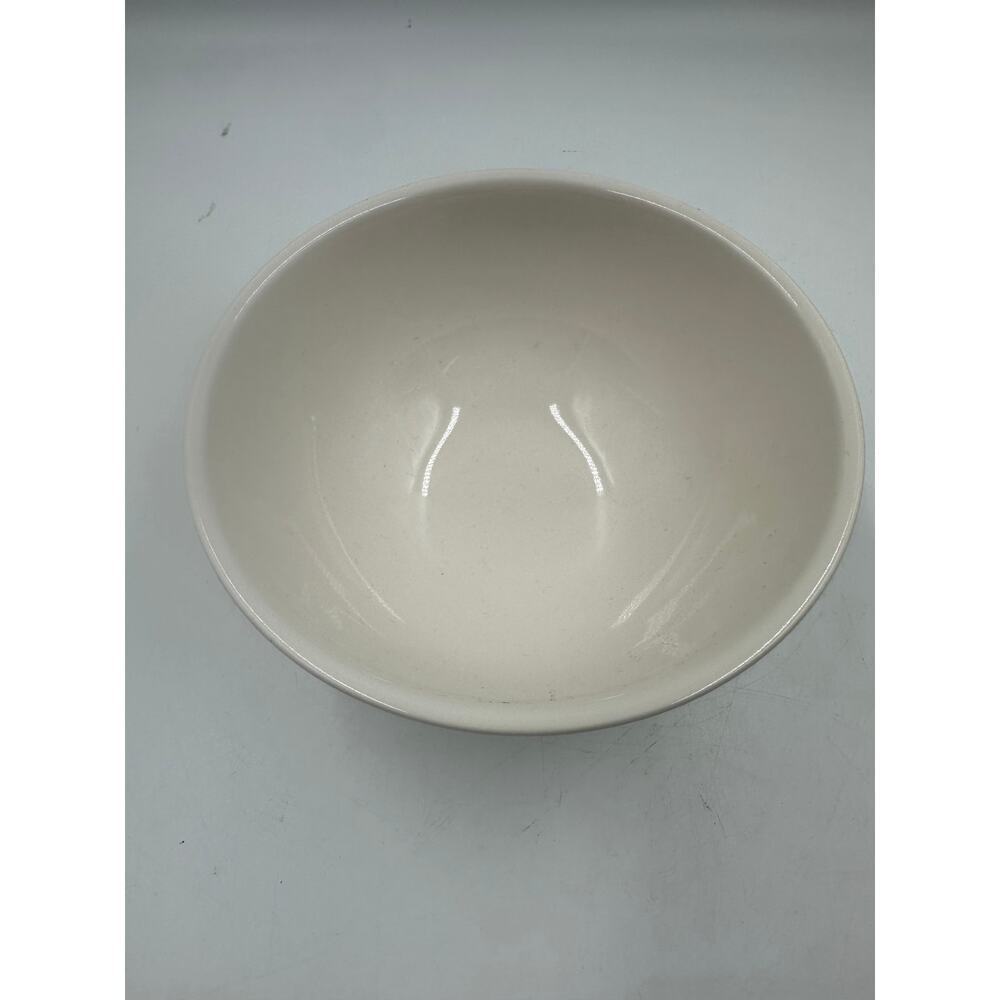 Rae Dunn by Magenta WAKE UP Footed Cereal Bowl Ceramic Soup Ice Cream 5¾" x 3" - Picture 2 of 3